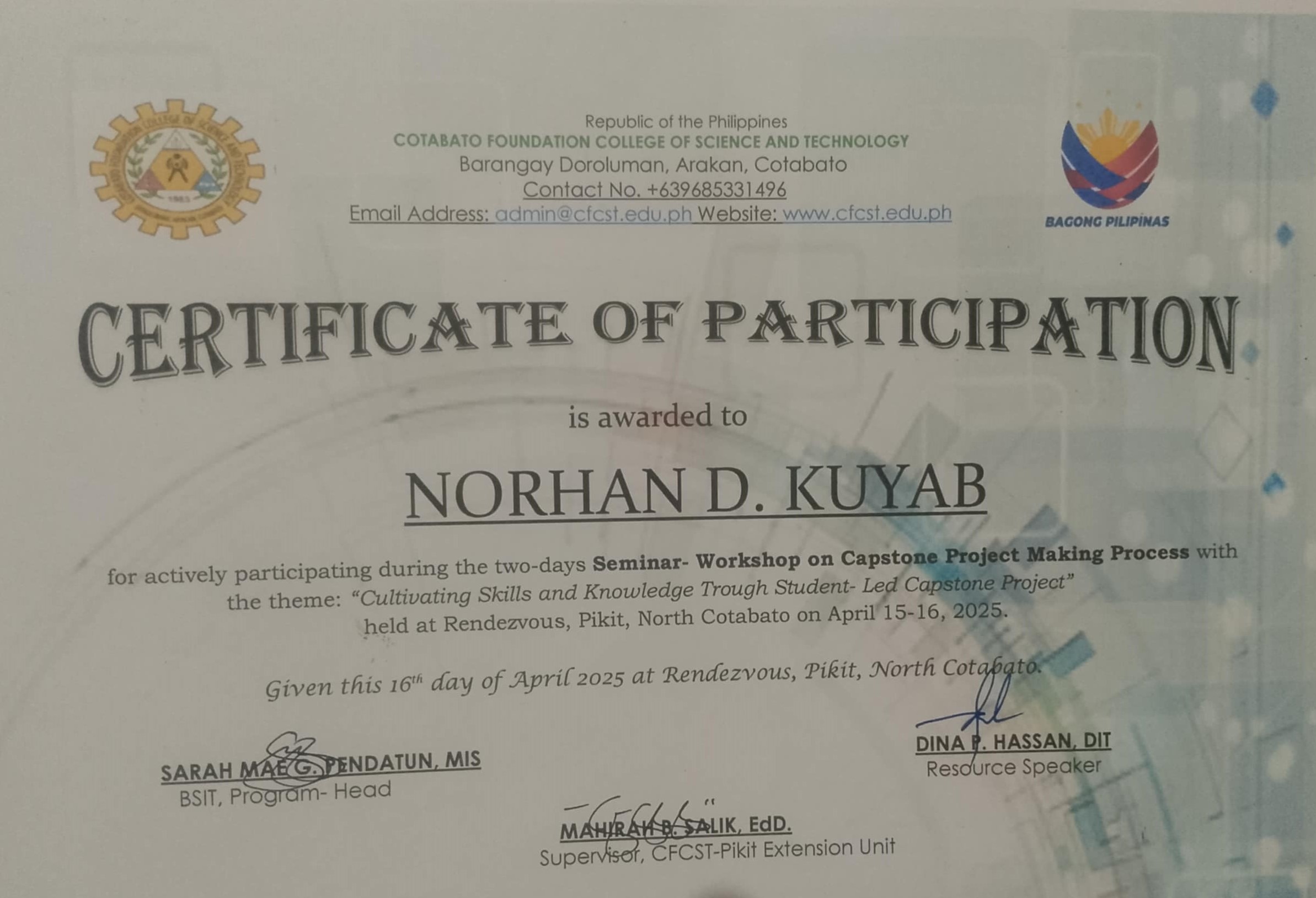 Certificate 4